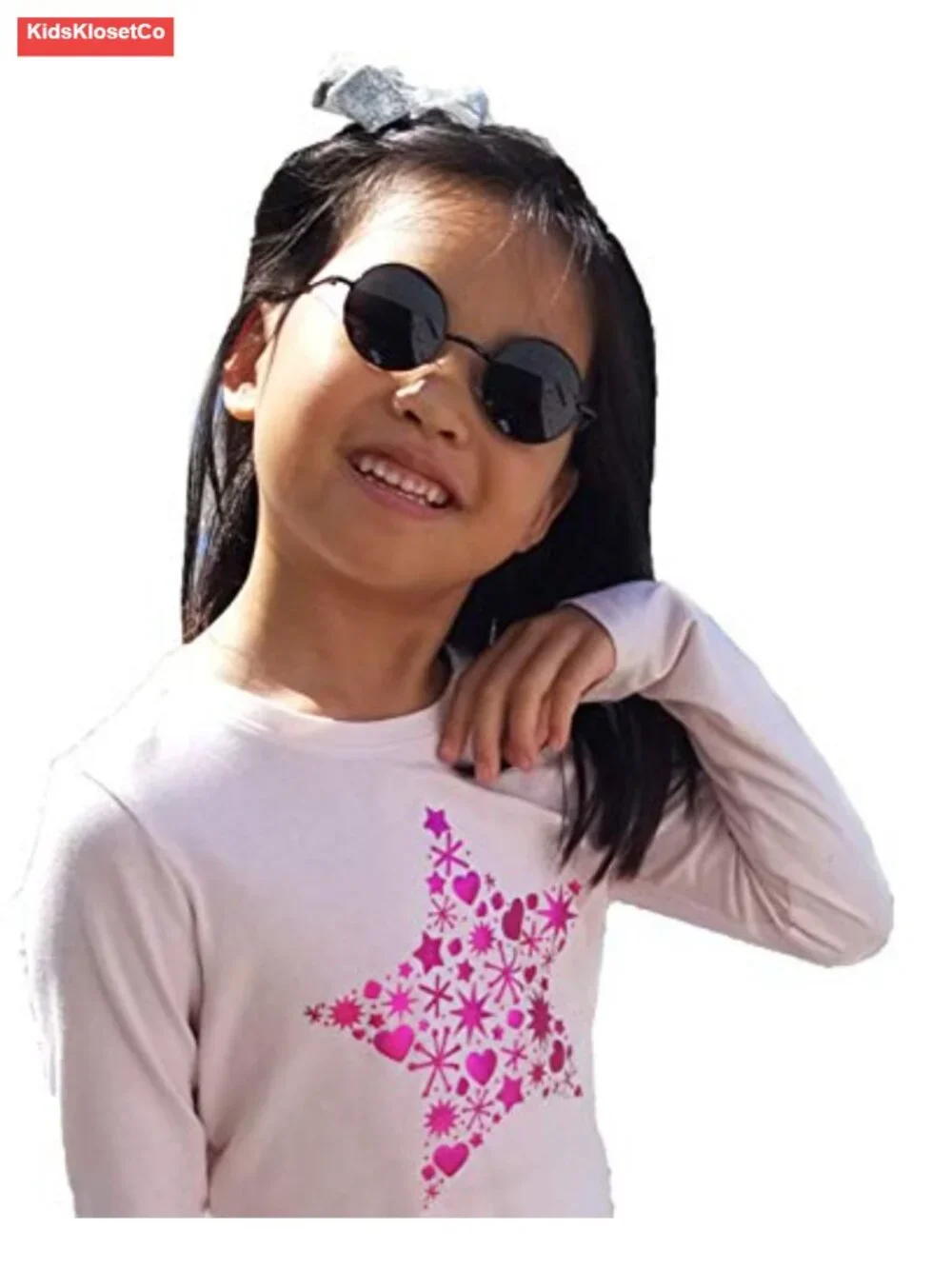 Hippie Round Circle Lens UV400 Protection Metal Sunglasses Kids Size 3-12